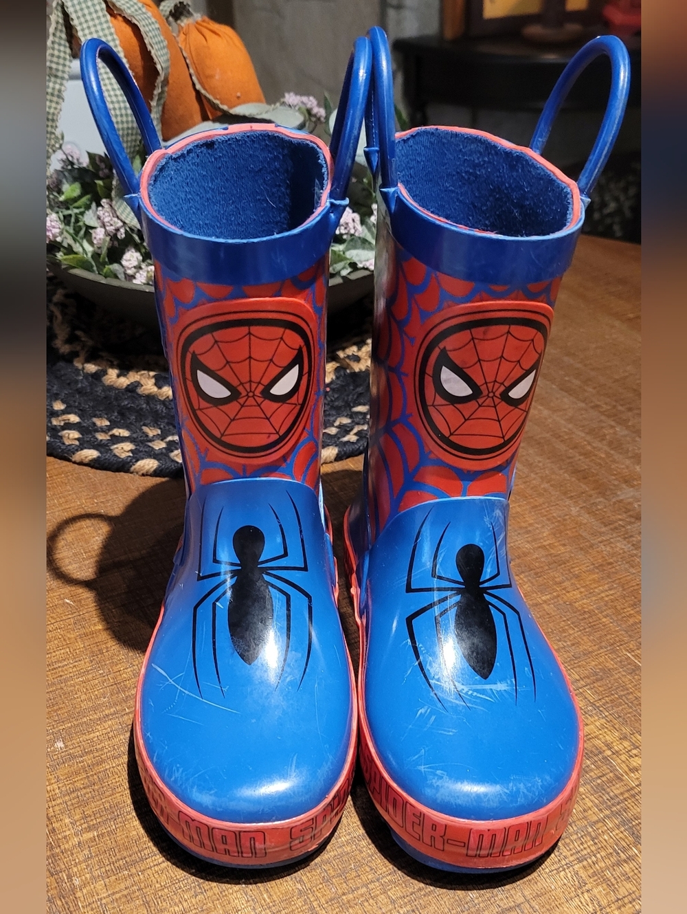 Marvel Kids 9-10 Spider-Man Rain Boots